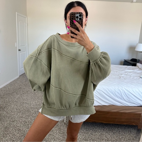 We The Free Tops - SOLD NEW FP we the free free people green pullover